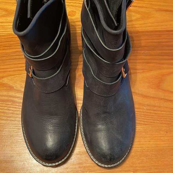 Kyu by Liqulip Russell Horton custom Italian black leather boots sz 36 5.5 6 - Picture 4 of 10